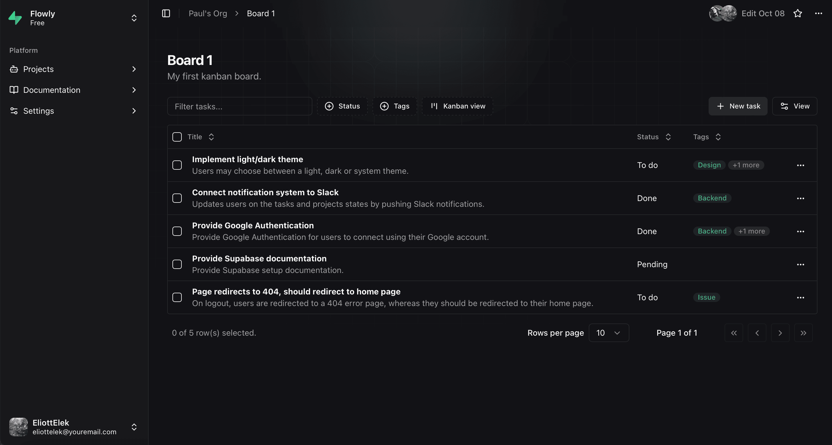 App screenshot